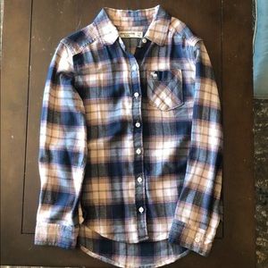 Abercrombie kids flannel shirt 7/8